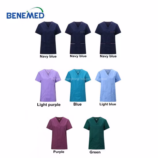 Uniformes médicos unisex personalizados de la enfermera del laboratorio del doctor del hospital